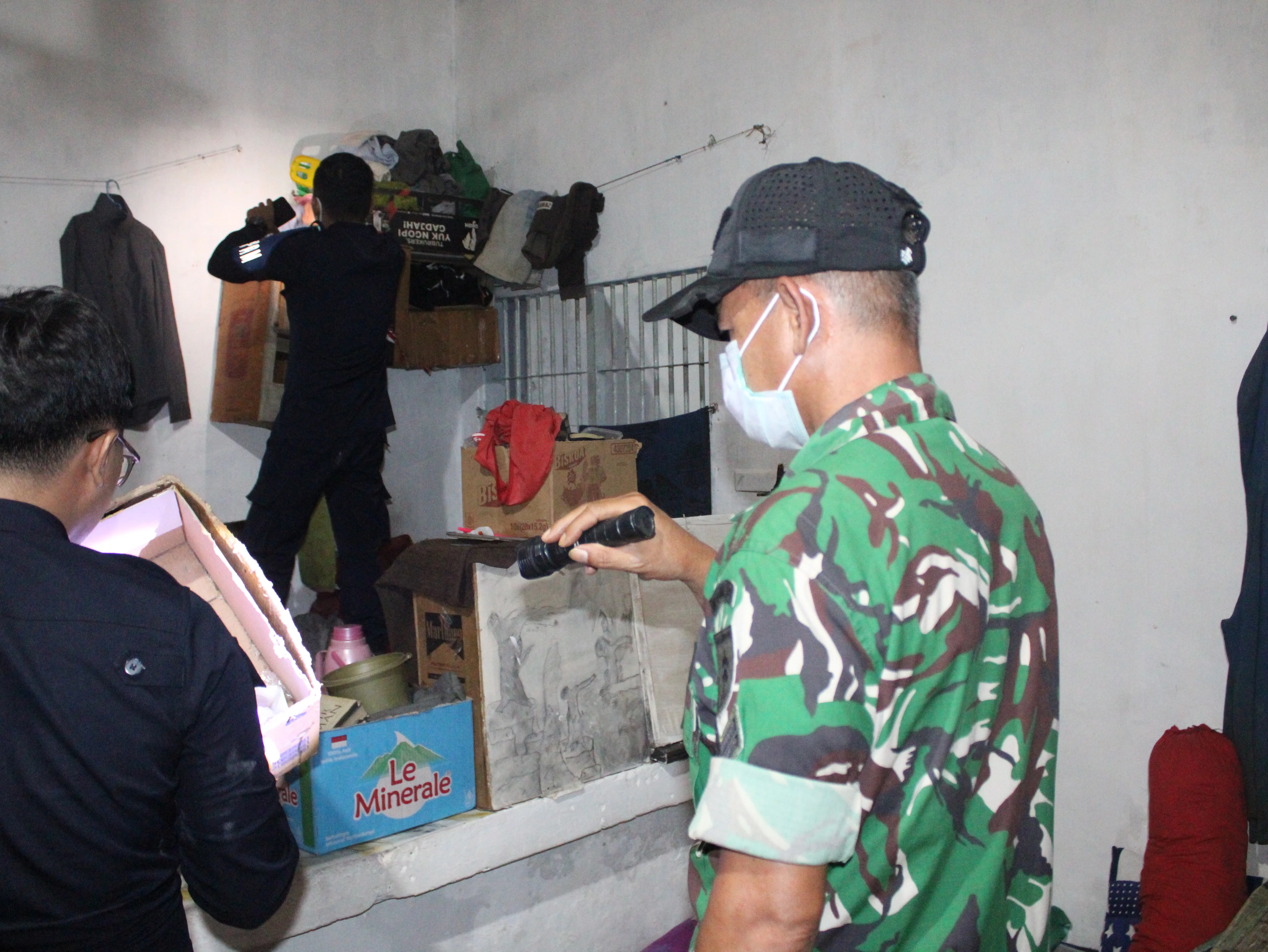 Lapas Palopo Dirazia Tim Terpadu Malam Hari, Ada TNI Brimob Hingga BNN