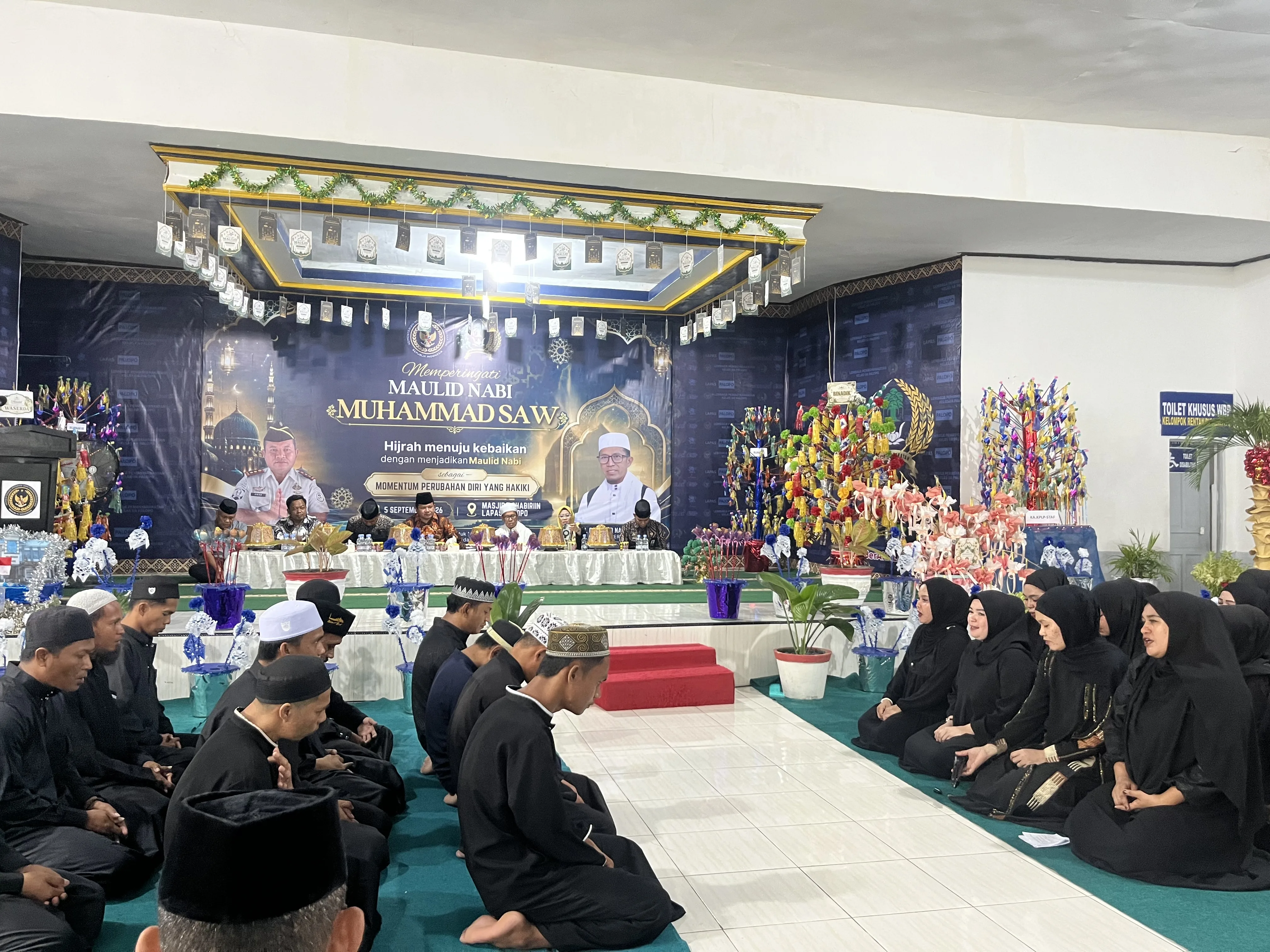 Lapas Kelas IIA Palopo Gelar Maulid Nabi, Warga Binaan Diajak Hijrah Menuju Kebaikan