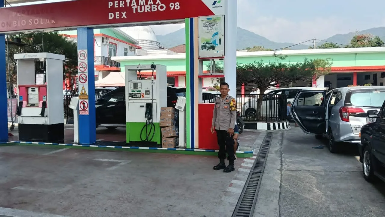 Pantau SPBU, Polres Palopo Imbau Masyarakat Laporkan Jika Menemukan Masalah Penditribusian BBM Bersubsidi