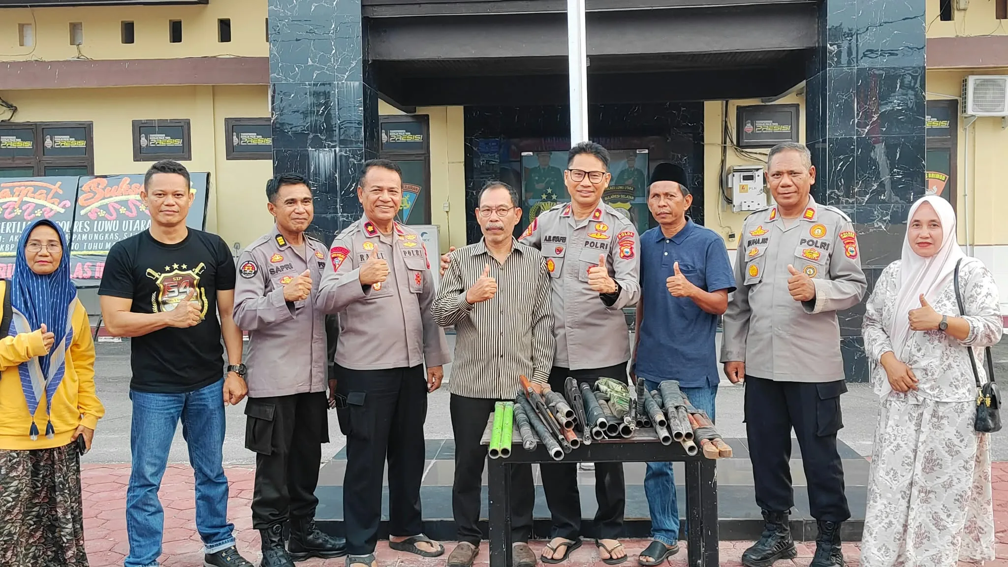 Dua Legislator Lutra Gagas Perdamaian Warga Munte-Karondang, 57 Papporo dan 3 Senjata Angin Diserahkan ke APH