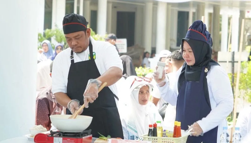 Ikut Lomba Masak Nasi Goreng, Bupati Luwu Nilai Perkuat Kebersamaan Antara Kepala Daerah se Sulsel